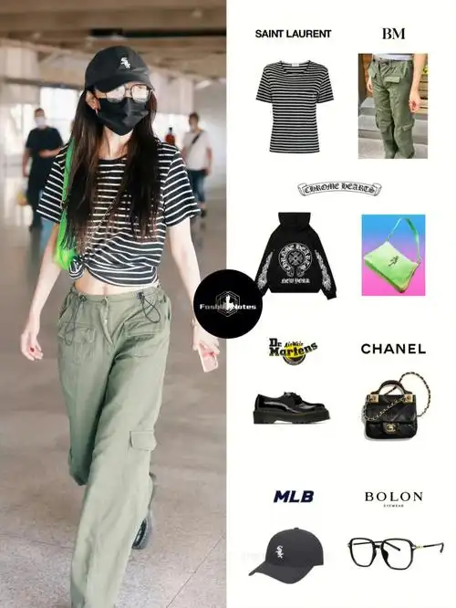 杨幂_眼镜_街拍穿搭_明星同款_穿搭_明星穿搭_私服穿搭_t恤_棒球帽