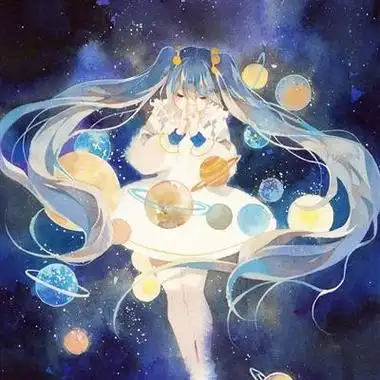 星空下的女生头像梦幻星空下的女孩图片
