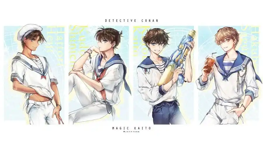 名侦探柯南# 震惊!这四人竟组团参加produce101!