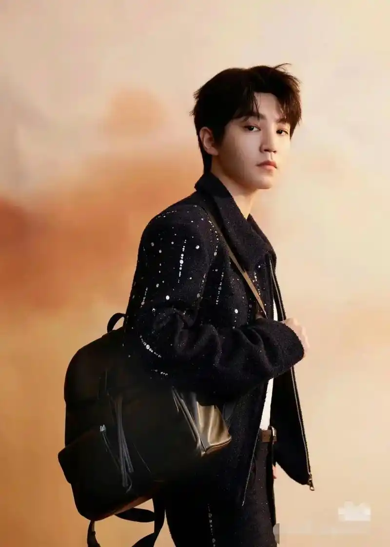 扒一扒王俊凯直播见面会穿搭王俊凯直播造型烫钻小香风套装好帅气