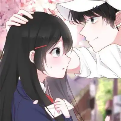 小清新甜蜜互动的动漫情侣头像图片