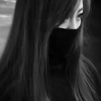 蒙面图片头像女生