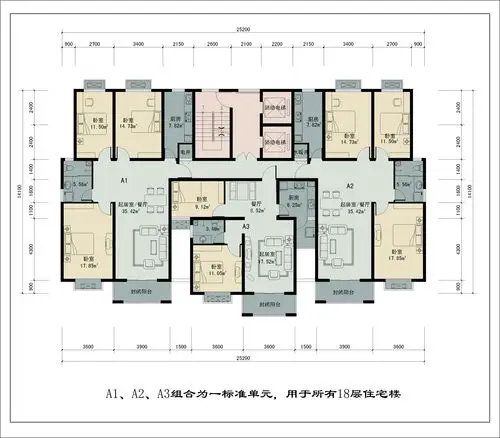 福民工程一号小区户型图