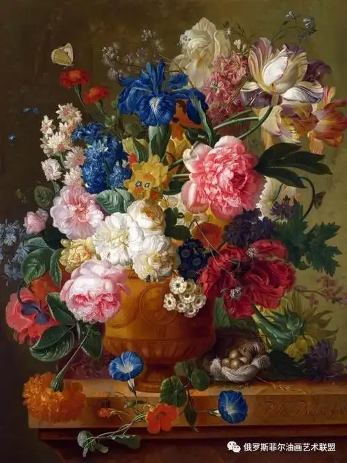 欧洲绘画大师古典花卉油画作品欣赏