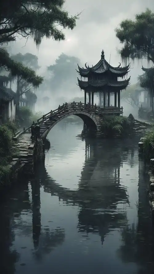 江南水乡壁纸🏞️,感受烟雨蒙蒙的美景🌧️
