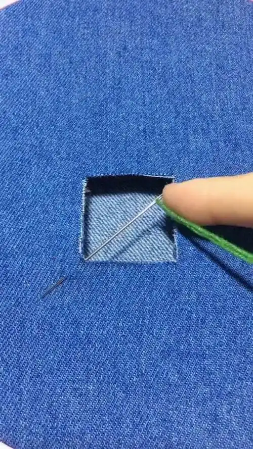 失传已久的祖传补洞针法活