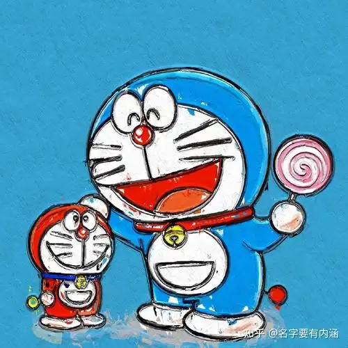 动漫头像蓝胖子情侣头像