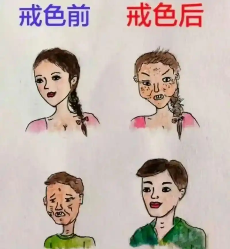 女生戒色后  vs  男生戒色后