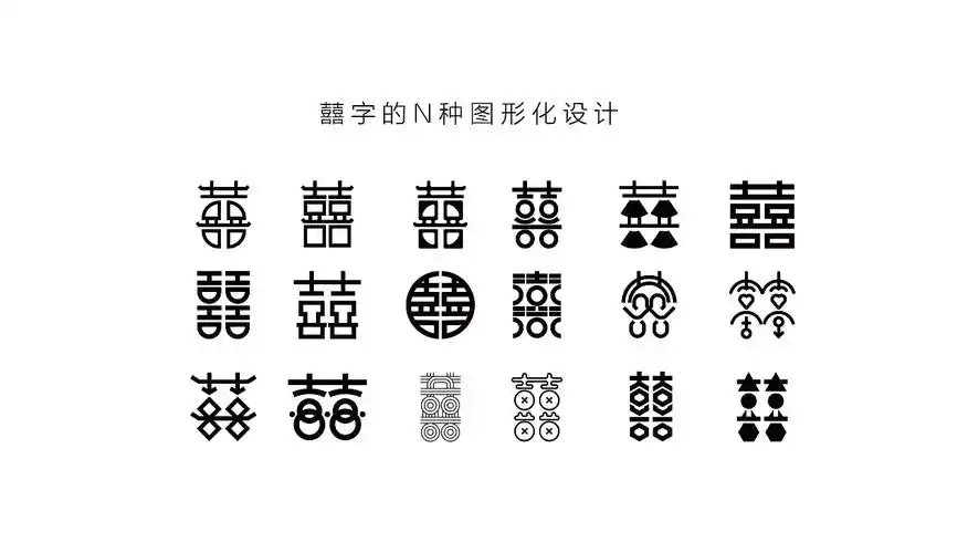 图形化字体设计不同于常规 - 化字为形,探