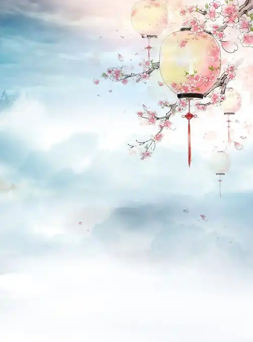 唯美小清新手绘古典海报背景