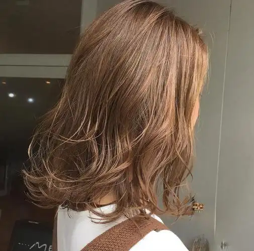 棕褐色染发图棕褐色头发效果图大全(2) - 时尚发型 - 发型社