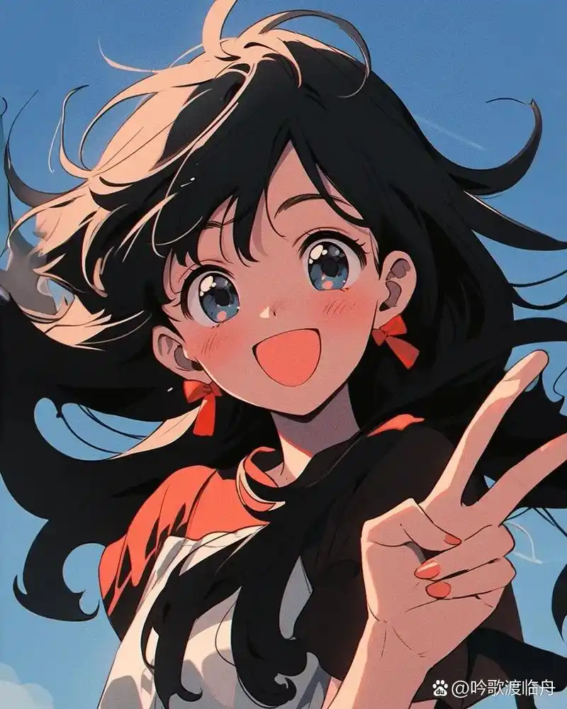 小仙女比耶的手势,超级可爱的插画版!99 小仙女们!