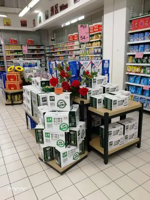 1163团风店伊利牛奶陈列图片