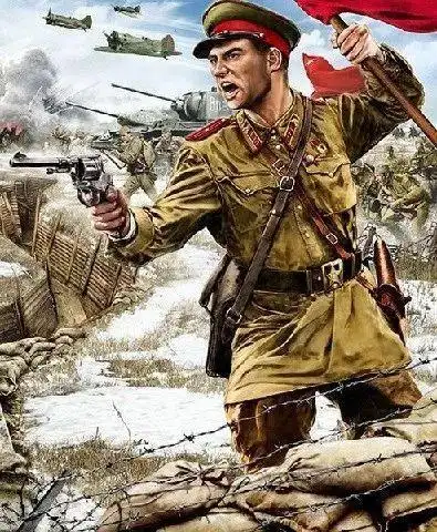 伟大的苏联红军在塞瓦斯托波尔火车站的誓死坚守