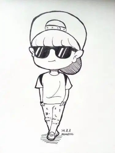 q版简笔画朴灿烈