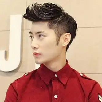 莫西干式飞机头短发图片潮男发型两边剪短帅气清爽