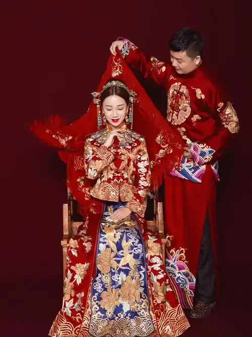 中式秀禾服婚纱照,让你的婚礼美到犯规!