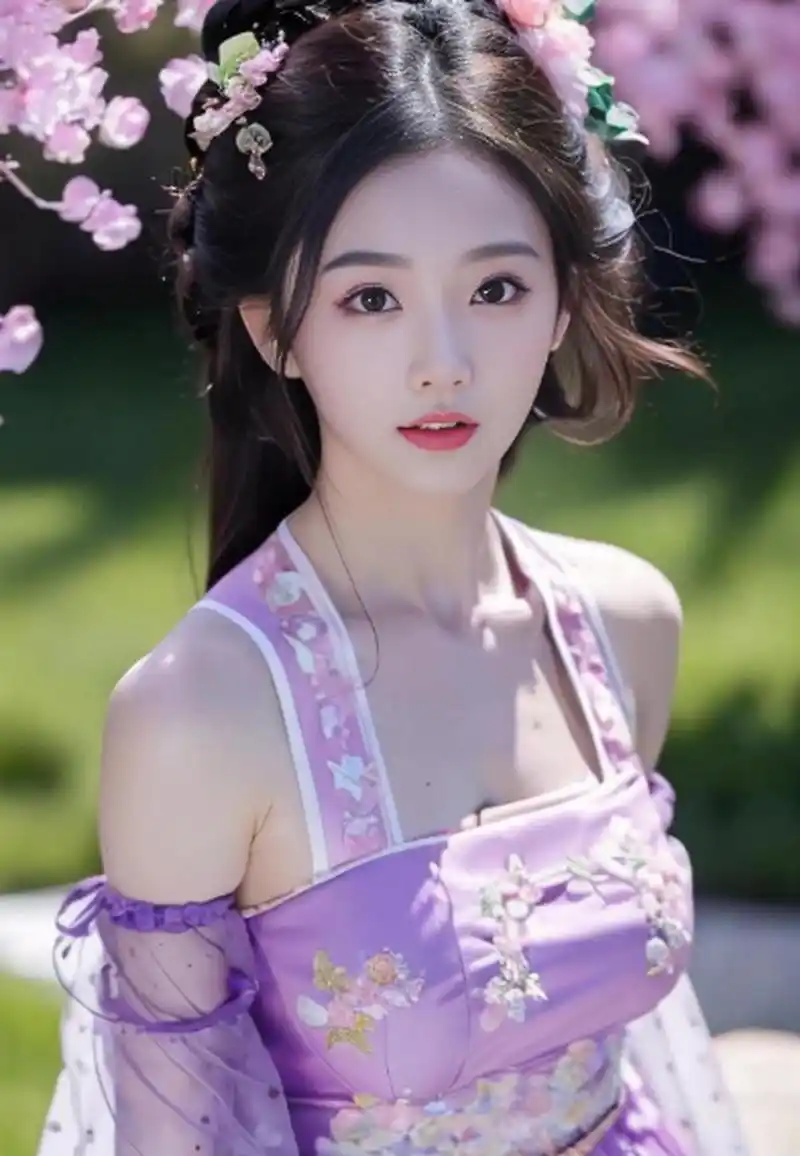 古风美女,婀娜多姿,俏丽妩媚