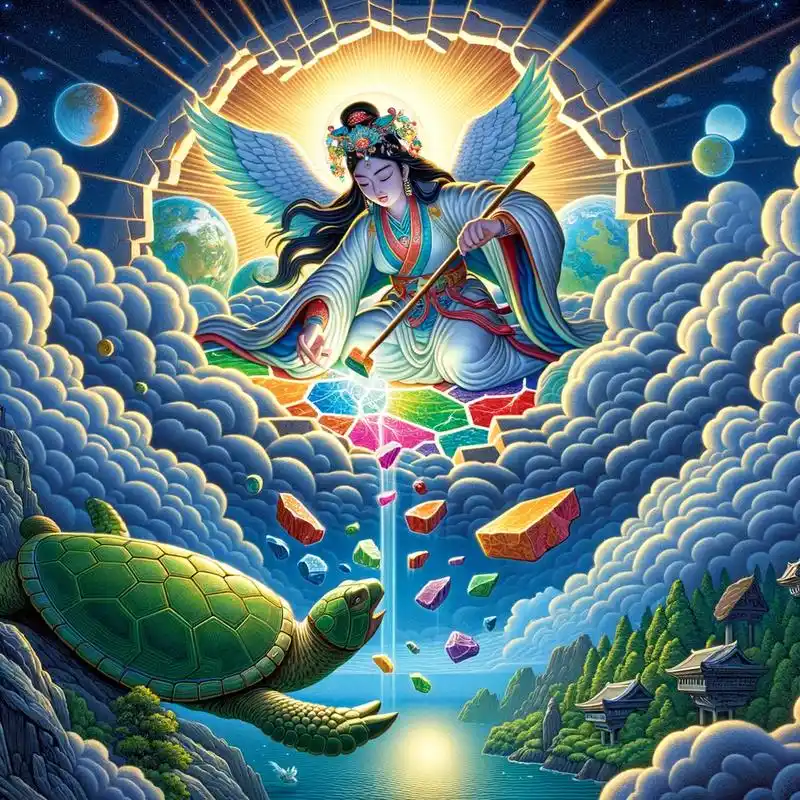 女娲补天,中国古代神话中的经典故事.