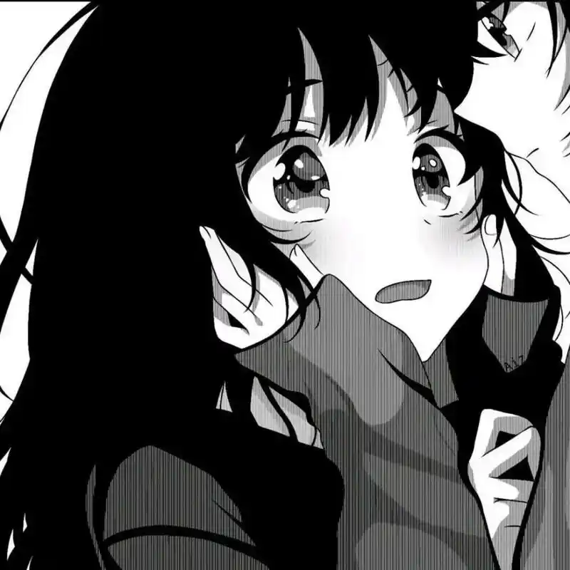 动漫黑白情侣头像