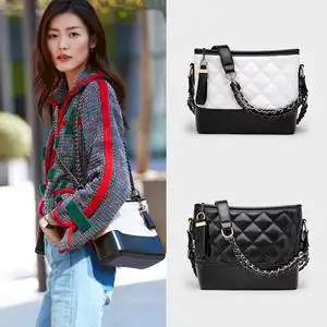 000人付款淘宝刘雯同款包包2017新款潮女包韩版链条包单肩百搭斜挎包