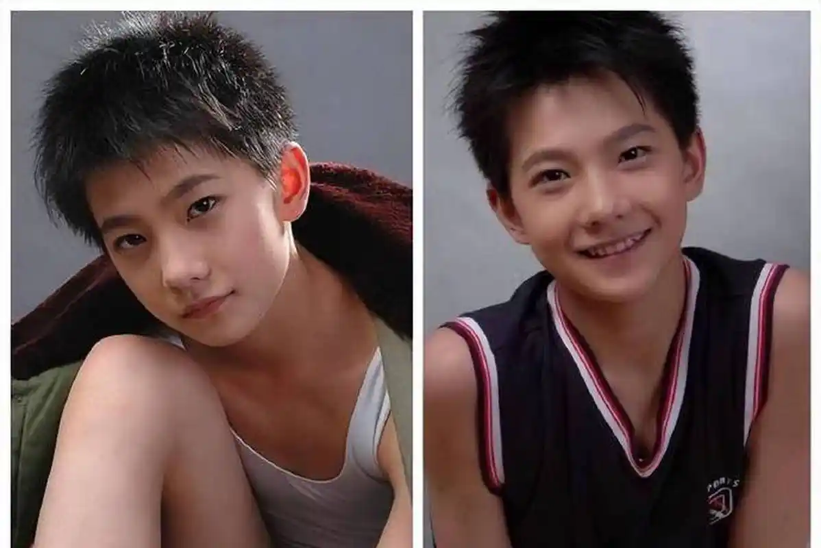 魏大勋和杨洋从小时候照片一比较基本三岁看到老  杨洋是老实孩子