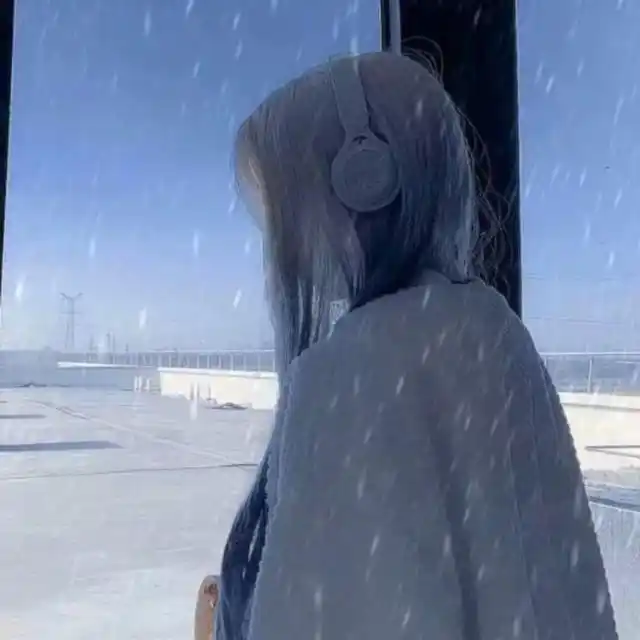 蓝色系温柔滤镜女头