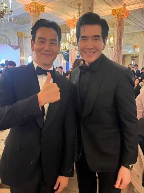 彭于晏晒戛纳众明星大合影,佟丽娅很豪放,古天乐脸僵,林峰老了