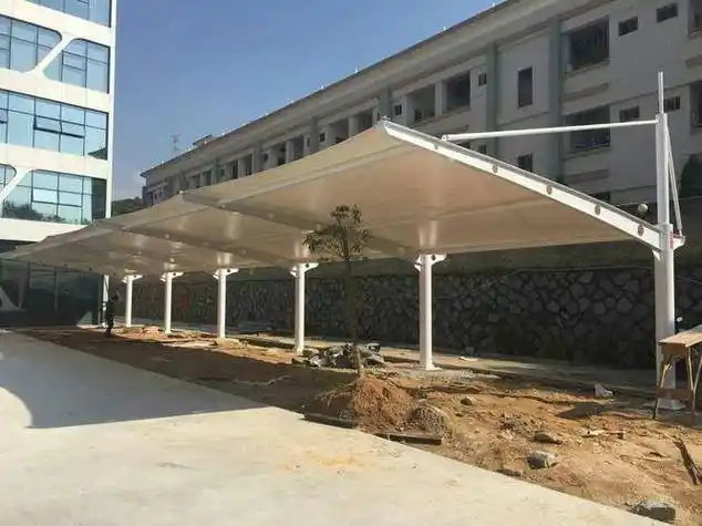 贺州膜结构自行车棚小汽车膜结构车棚上门安装更省心