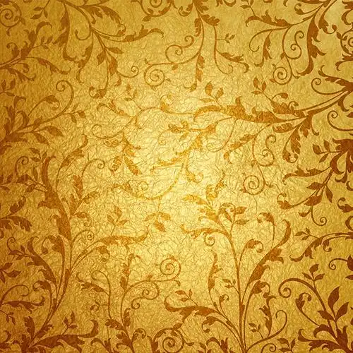 精美金色花纹背景高清图片