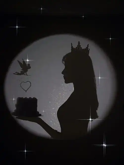 happybirthday影子拍照