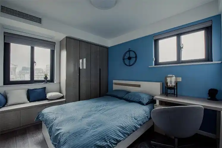 闵行浦江馨都105平简欧风格三房装修效果图