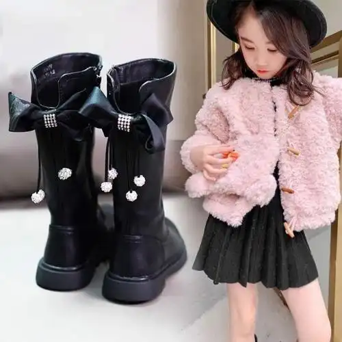 儿童长靴子2020新款秋季秋冬款过膝高筒长筒加绒二棉鞋冬季已售835元