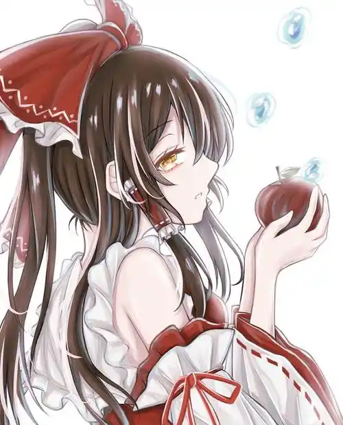 グリザイ灵梦|luna的pixiv人物侧脸插画图片 | bobopic