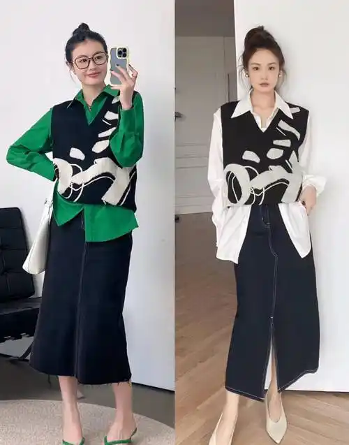 秋天不要穿西装, "衬衫 马甲"时尚洋气,更适合普通人!