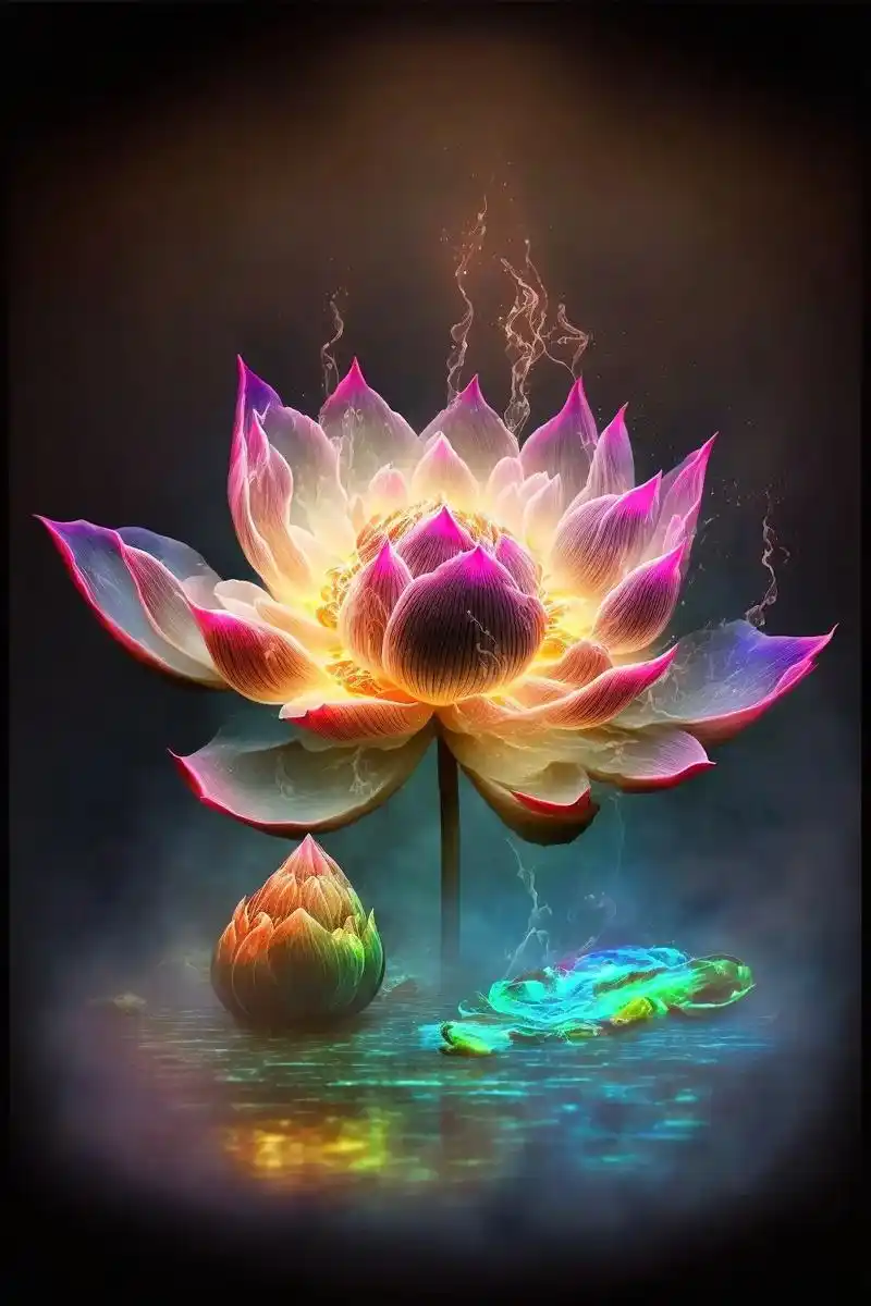 莲花,佛光普照,佛缘,2023试试这个壁纸! #a - 抖音