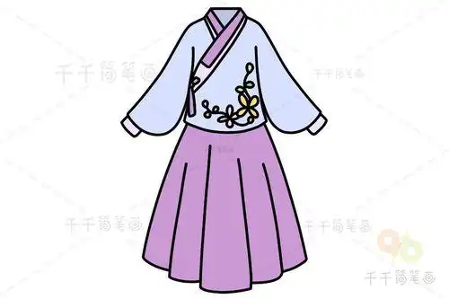 汉服怎么画漂亮简单简笔画