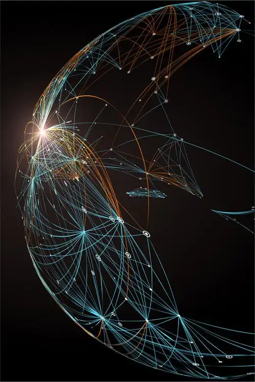 黑色炫酷几何元素科技背景