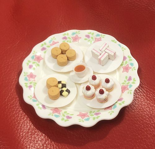 gsc大粘土ob11娃娃适用 场景 甜点下午茶食玩配件