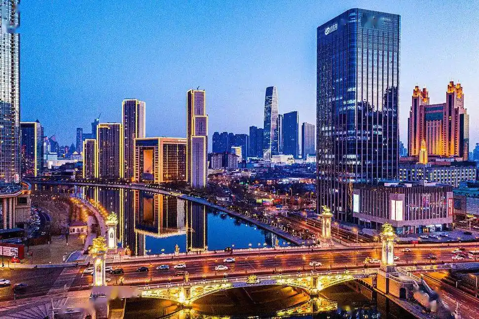 天津:津门津塔夜景迷人_视觉