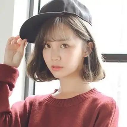 空气刘海 内扣短发可以说是绝配,透明感十足的空气刘海甜美又减龄,发