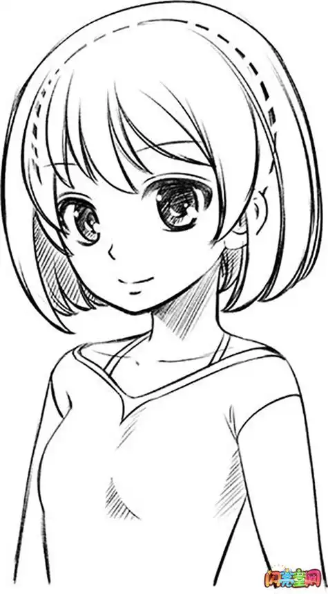 简笔画短发女头像(第1页)短发女生简笔画头像短发女生简笔画大全图片