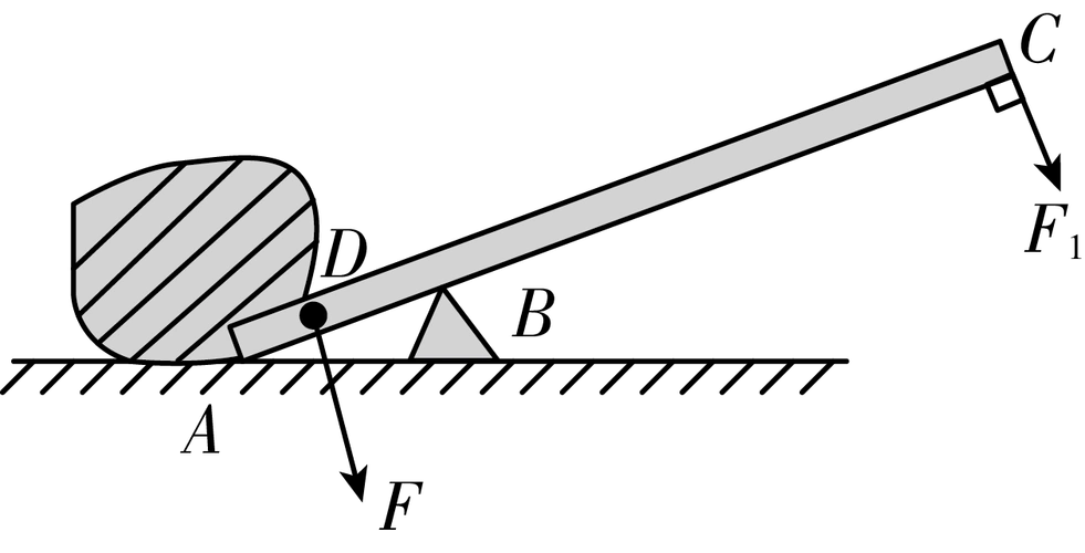 而方法二的动力臂更长 解:如图,由题知两种方法对杠杆的阻力f相同