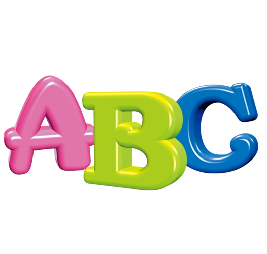 字母abc艺术字免扣素材图片