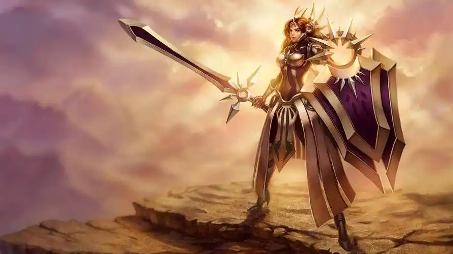 曙光女神蕾欧娜英雄联盟4k高清壁纸