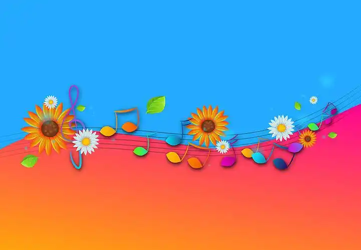 音乐,背景,音符,插画,彩色_高清图片_全景视觉