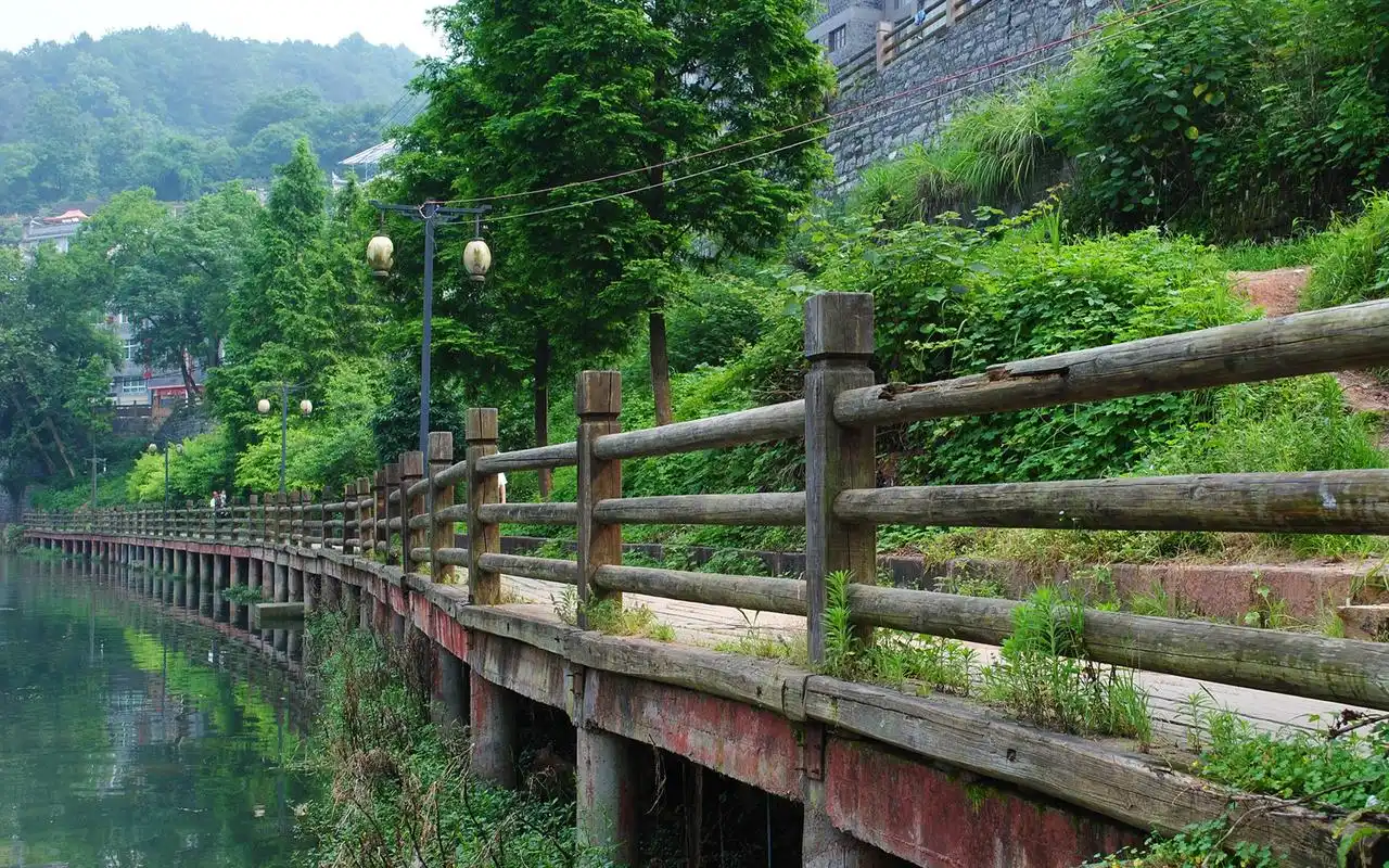 小桥流水人家风景图片桌面壁纸