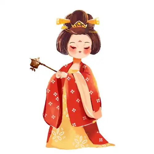 卡通古代美女古装人物元素gif动态图美女卡通人物古代人物女神[gif]