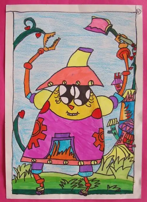 同盛小学二年级绘画作业评比赛