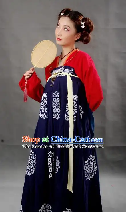 chinese female tang dynasty hanfu costume ancient costume